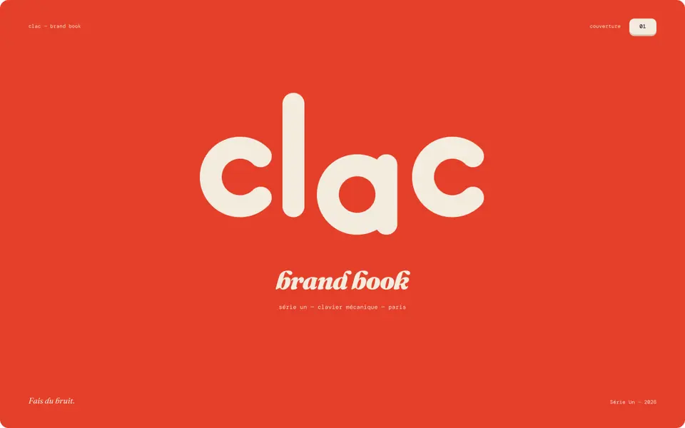 Brandbook CLAC, couverture tomate