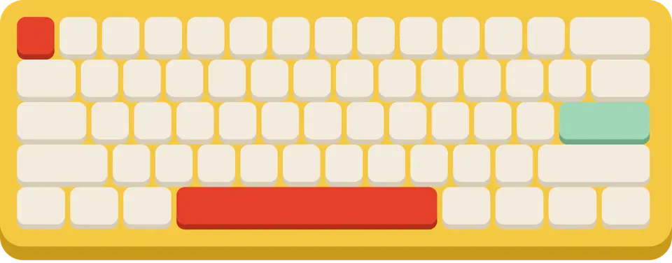 Clavier CLAC coloris beurre